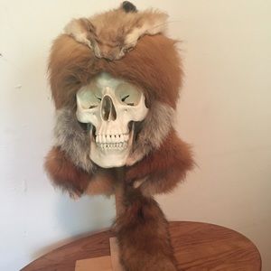 Real Red Fox Trapper/Mountain Man hat.